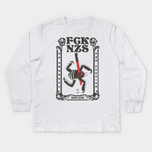 NO AMNESTY 02 Kids Long Sleeve T-Shirt